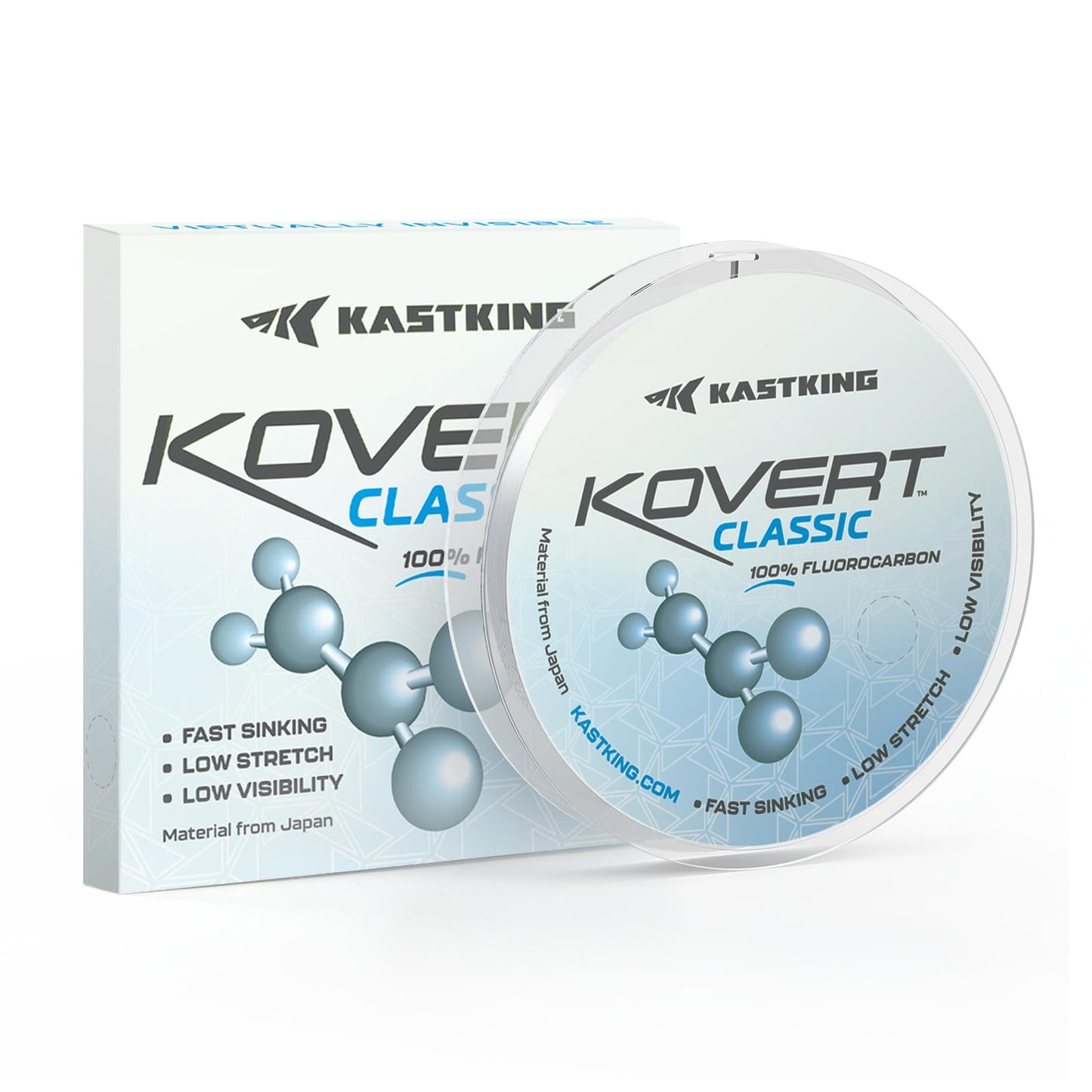 KastKing Kovert Classic Fluorocarbon Fishing Line, 10LB 50Yd