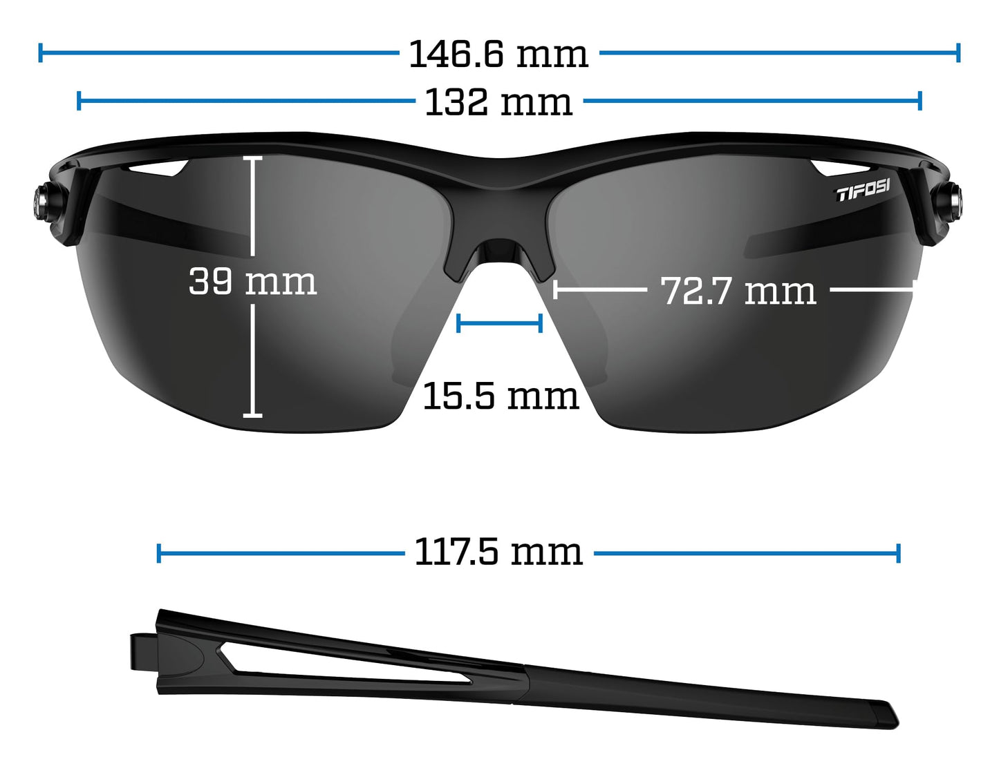 Tifosi Optics Navar Sunglasses (Satin Vapor, AC Red)