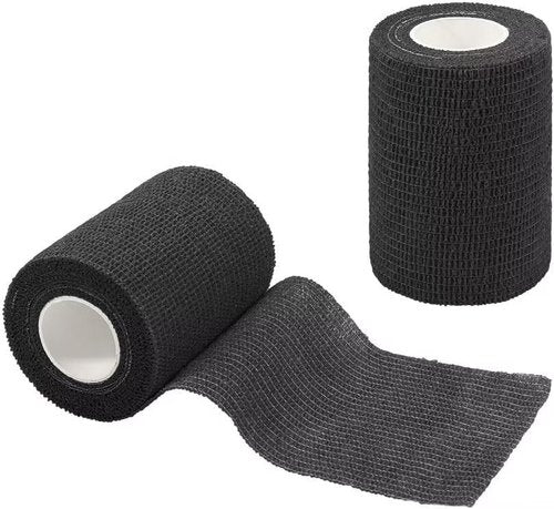 Black Comfort Tape 30 Pack with Hole, Painless Removal, Gentle On Skin Y4
