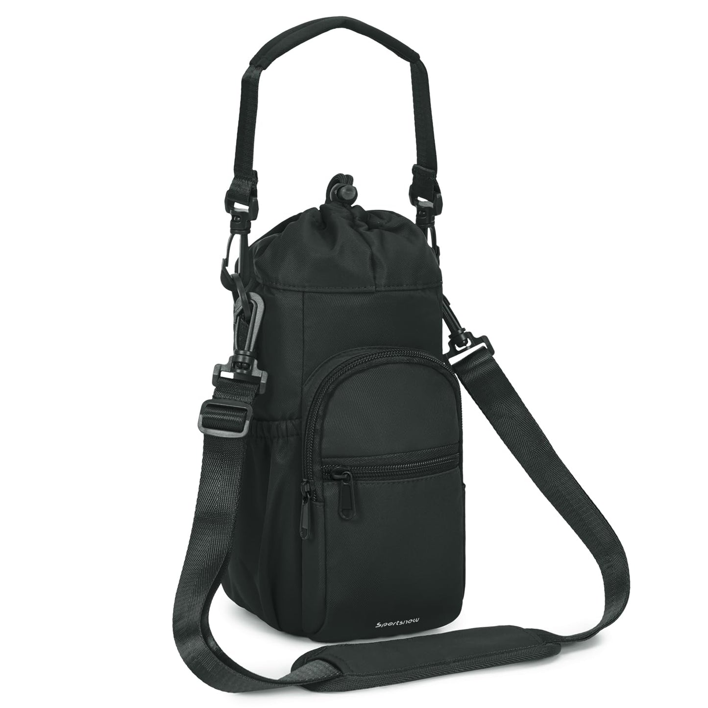 sportsnew 40oz Insulated Crossbody Water Bottle Sling Bag w/Phone Pocket