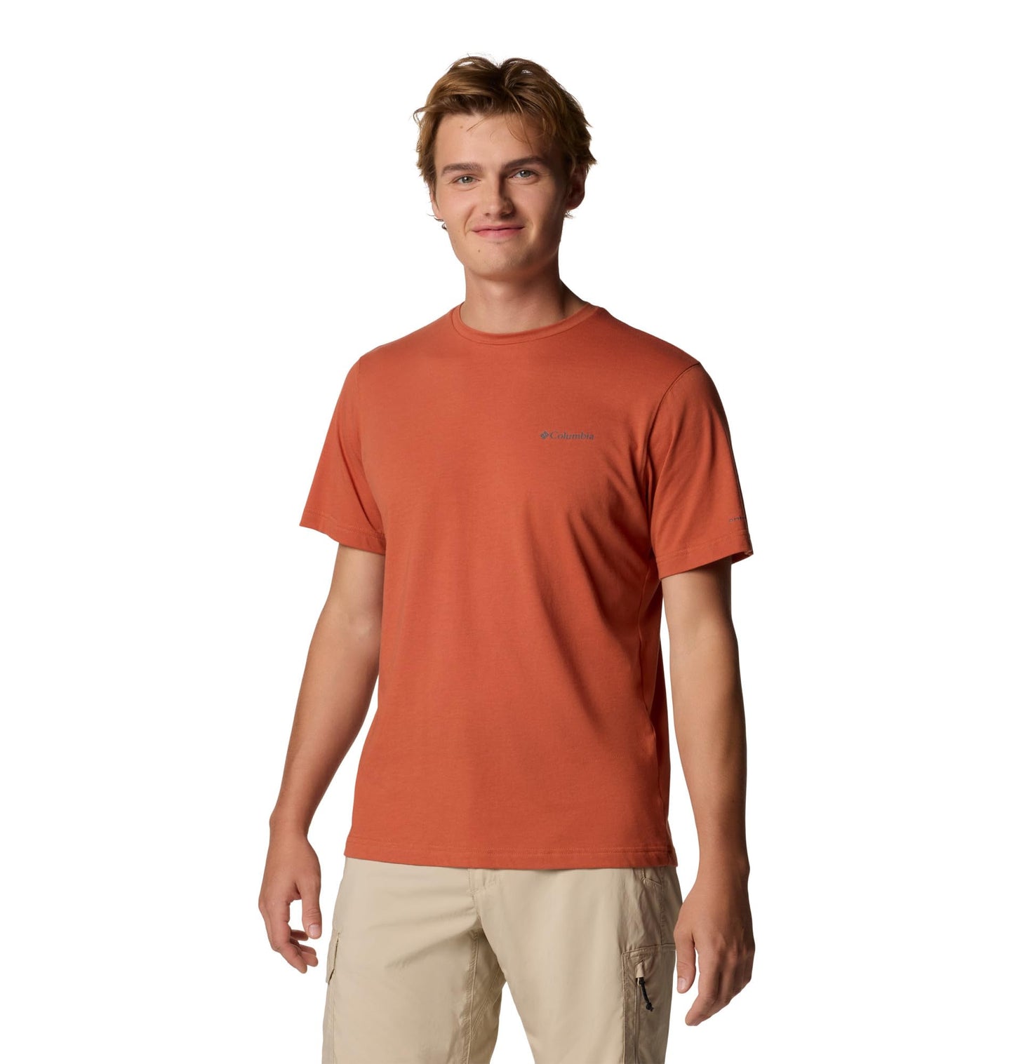 Columbia Mens Thistletown Hills Short Sleeve T-Shirt, Tuscan Heather, 6X