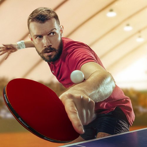 Senston Professional Table Tennis Paddle with Carbon Technology, Ping Pong Paddle Set for Advanced Player, Superior Control Ping Pong Rackets for Competition
