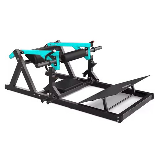 Goimu HT01 Hip Thrust Machine, 900LBS Plate-Loaded Glute Bridge Machine with Weight Holder (Yellow)