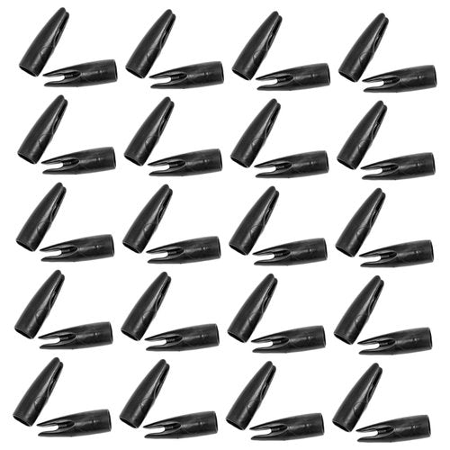 TOBBOMEY 50pcs Arrow Tails Plastic Arrow Covers for Accessories for Hunting and Training Comfortable Pulling