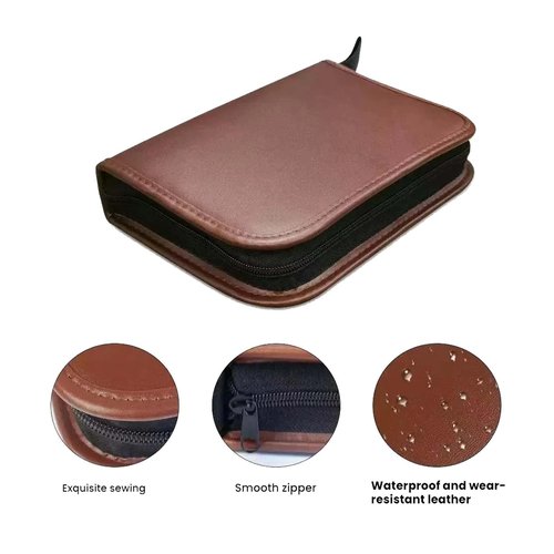 Luxury Golf Gift Set for Men/Women, Leather Portable Accessories Kit with Ball Marker,Telescopic Rangefinder,Divot Tool & More,Premium Golf Lover Present