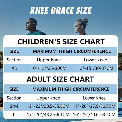Nitvei Knee Brace for Women Men, 2025 New Adjustable Knee Pain Relief Patella Brace, Knee Support with Patellar Gel Pads for Sports, Running and Workout (Gray, L)
