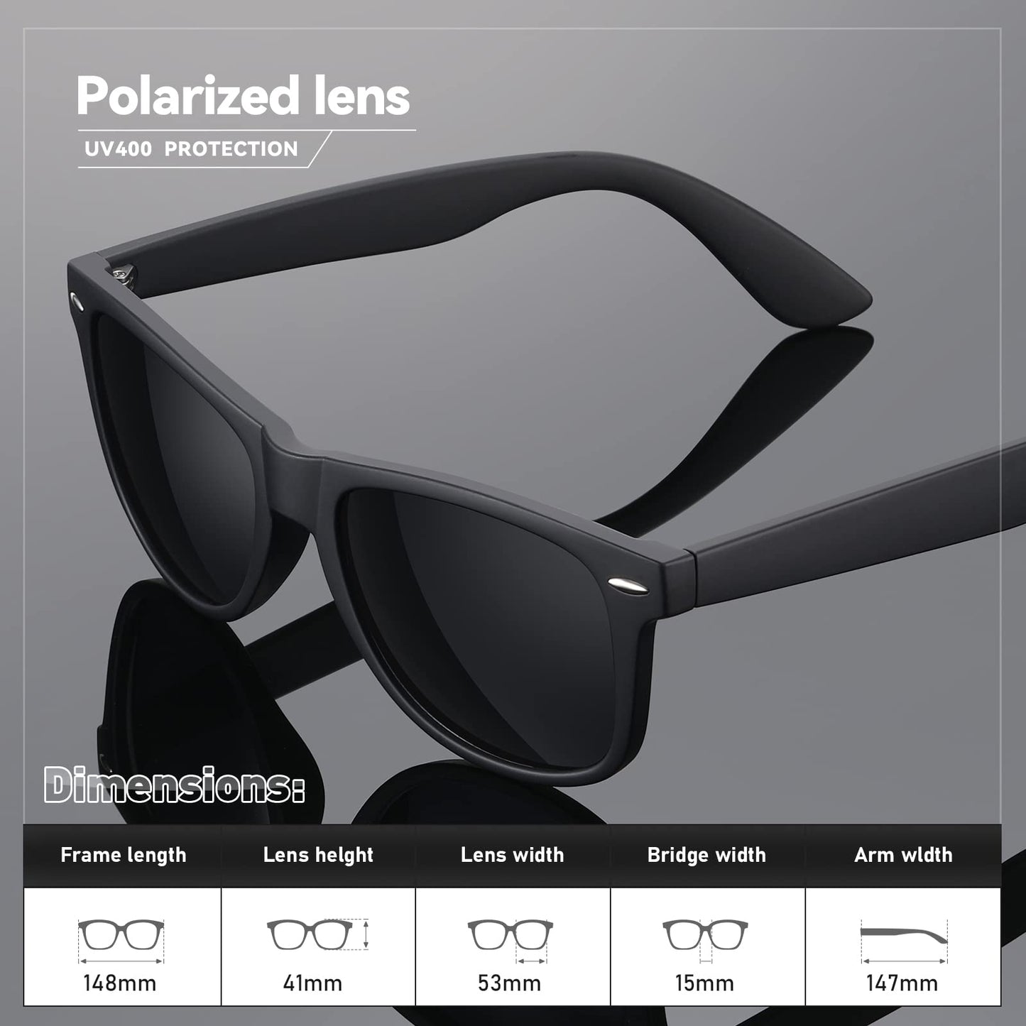 Occhsouo Polarized Sunglasses Womens Men - Sun glasses Fashion Trendy Driving Fishing UV Blocking UV400 Protection