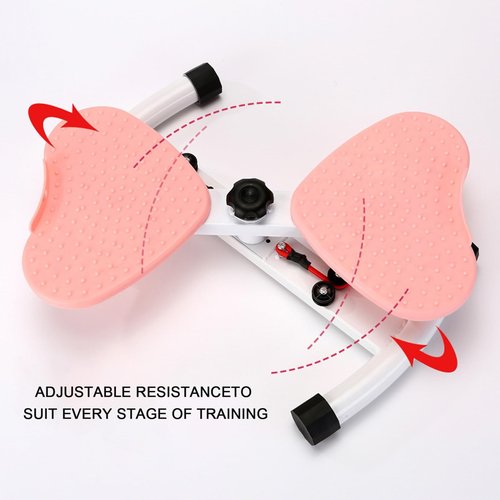 Twisting Waist Machine, Waist Twister Board, Twist Board for Exercise, Waist Twisting Disc with Loop Resistance Bands, Noiseless Aerobic Waist Sculptor Twist, Balance Board for Waist Core