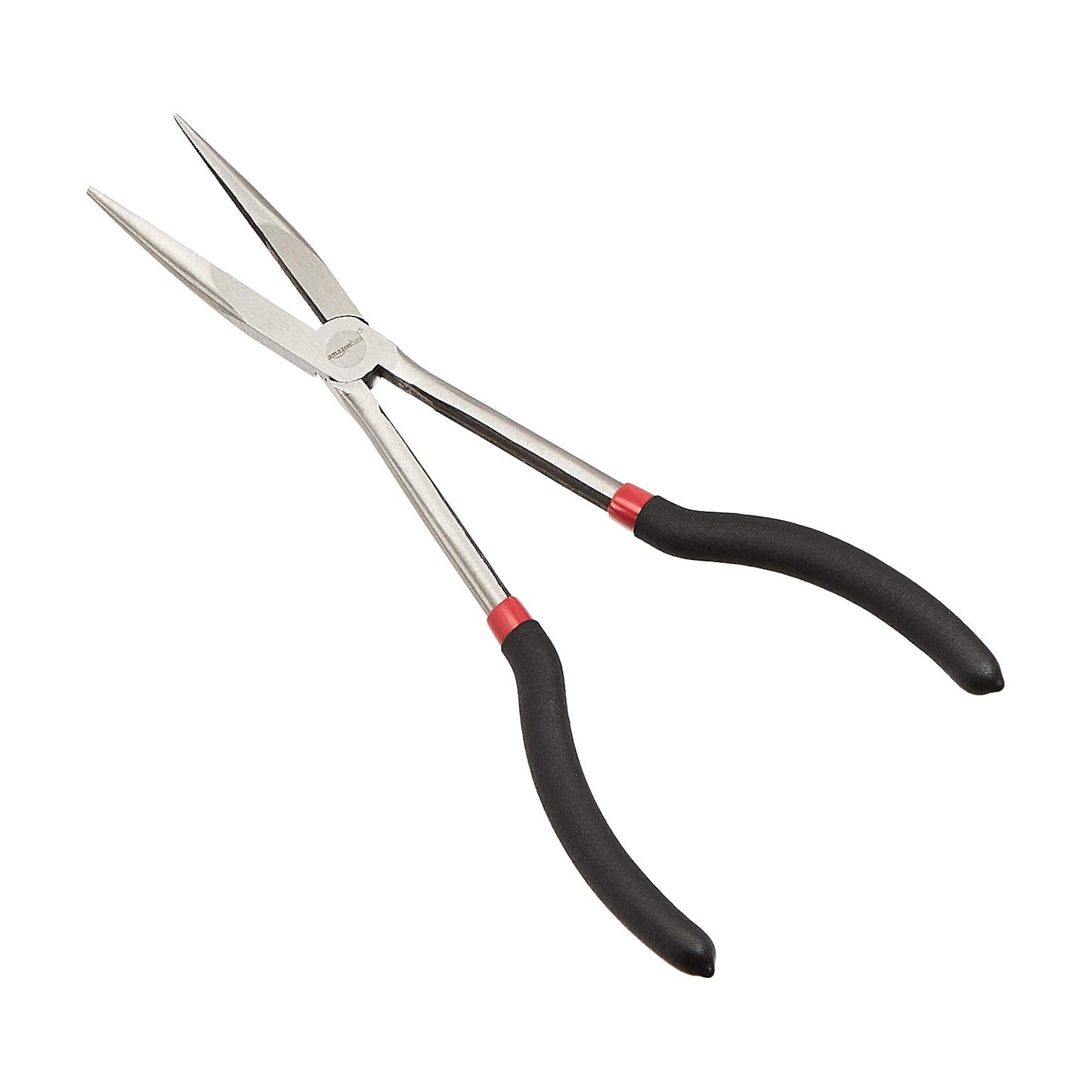 Amazon Basics Extra Long Reach Needle Nose Pliers Tool Set for Narrow Spaces, Versatile, 3-Piece, Black