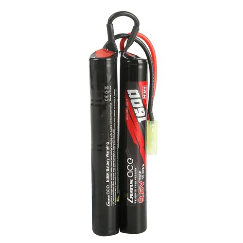 Gens ace 1600mAh 9.6V 8S1P Airsoft Nunchuck-Style NIMH Battery with TMY Plug