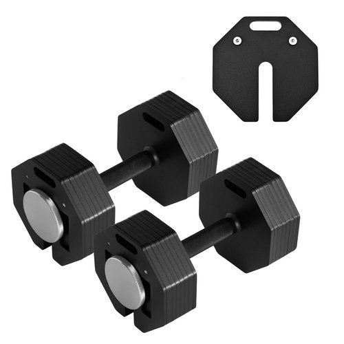Adjustable Dumbbell Sets 80LBS Pairs Durable Steel Build, Free Weights Dumbbells Set with Anti-slip Handle, 5 LBS Increment, For Full Body Home Gym Workout 80LBSx2