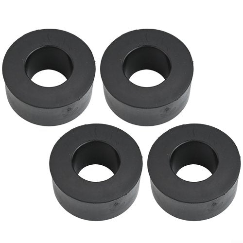 Rubber Barbell Guide Rod Spacers Weight Stack Spacers 26Mm Diameter Guide Rod Cushions Anti-Collision Barbell Plate Spacers For Weight Machine Training Equipment Black 4 Pack