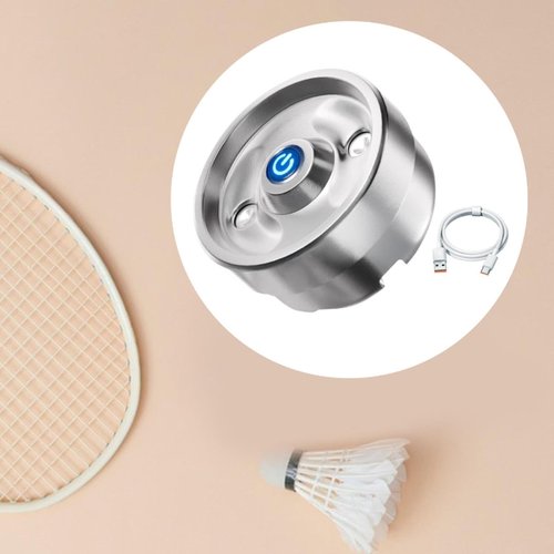 Aosekaa Feather Shuttlecock Humidifier Badminton Ball Steamer Shuttle Portable Multipurpose Birdie Storage Container Top Cover, Silver Gray