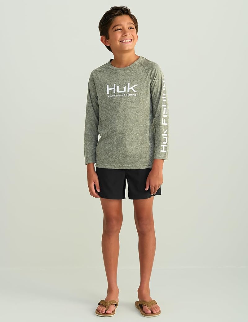 Huk Girls' Pursuit Quick-Dry Fishing Shorts - Black, Large