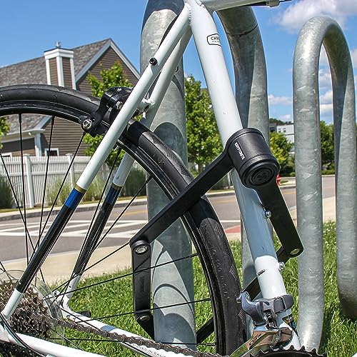 Kryptonite Keeper Folding Bike Lock, 2.75FT/3.25 FT Long Compact Lightweight High Security Anti-Theft Foldable Bicycle Lock with 2 Keys and Mount for E-Bikes Scooter Road Mountain Bike
