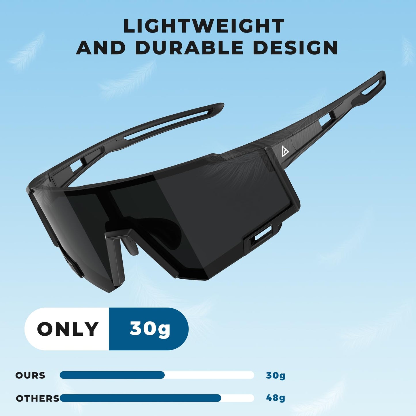 KALIYADI Polarized-Mens-Sunglasses Sports Sunglasses-Men Women: Sun Glasses with UV400 for Running Cycling Fishing