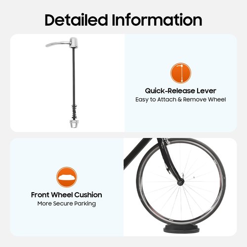 Xuwaw Fluid Bike Trainer - Heavy-Duty 330lbs Capacity Indoor Cycling Trainer for 26"-29"/700C Wheels, 5-Level Silent Resistance, Foldable w/Quick Release & Wheel Riser Block (Triangular Stable Base)