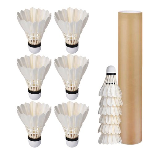 DIIOOMIEEU 12 Pcs Professional Duck Badminton Shuttlecocks High Speed Training Badminton Ball Shuttlecock