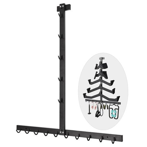 LAT Pulldown Attachment Storage Rack: Wall Mounted Mag Grip Lat Pull Down Bar & Cable Machine Attachment Storage Rack for Gym Home