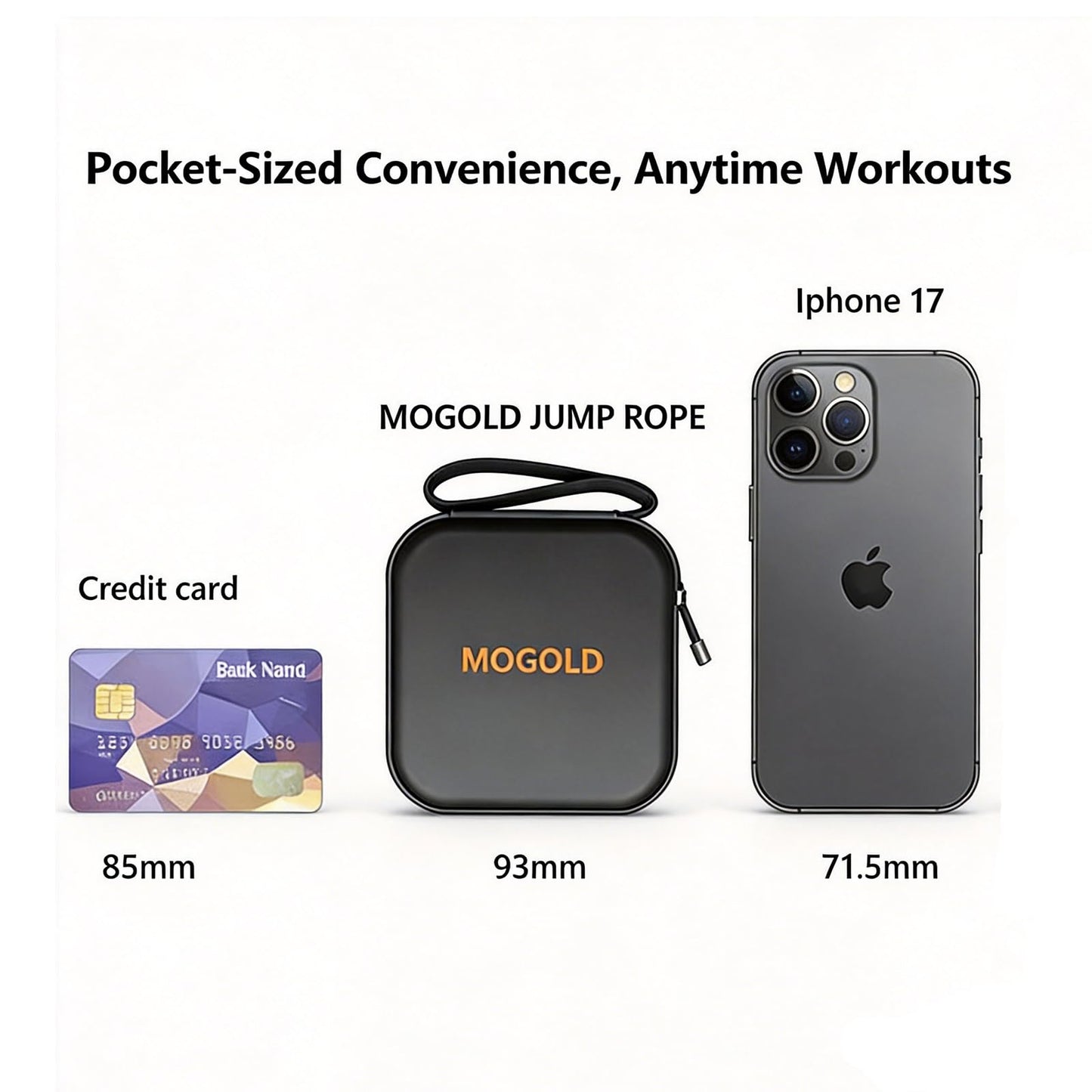 MOGOLD Speed Rope Jump Rope - Adjustable Tangle-Free Skipping Rope for Fitness, Boxing & Cardio - Durable PVC Cable for Men Women