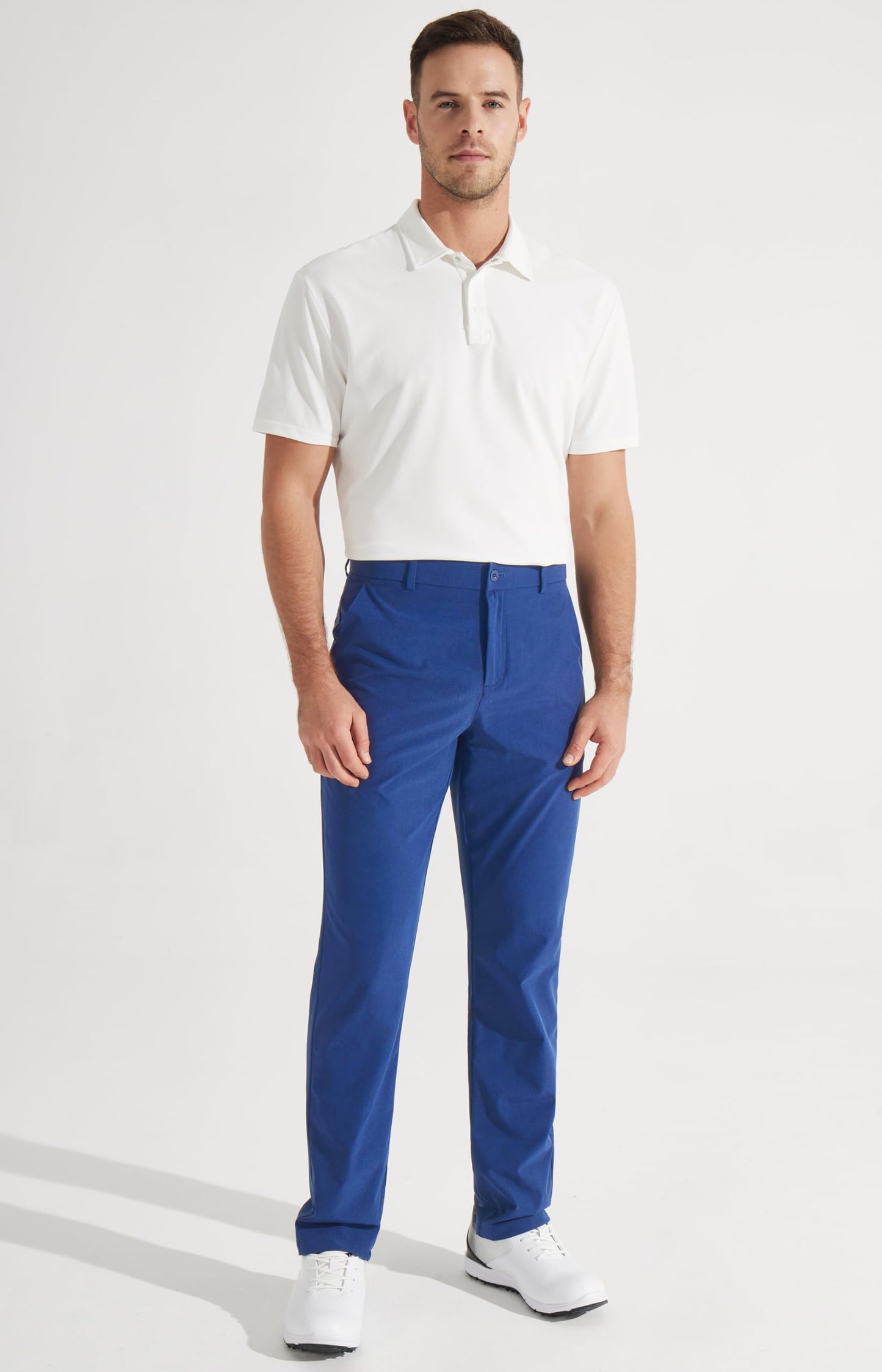 Libin Men's Golf Pants 30" Comfy Business Casual Pants Quick Dry Lightweight Fashion Outfits for Men Travel Vocation Dress Work, Royal Blue, 34W x 30L