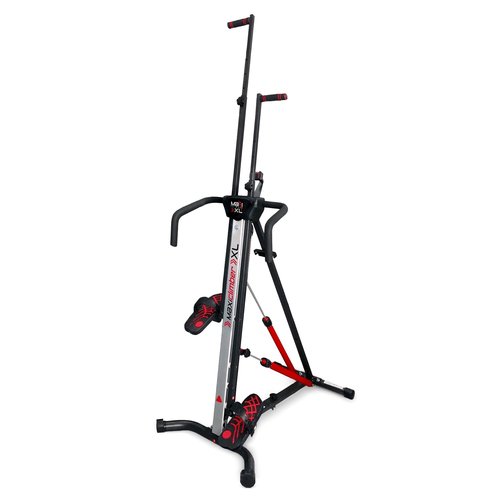 MaxiClimber Vertical Climber Exercise Machine, Home Gym Stepper for Cardio and Strength Training Total Body Workouts with Fitness App, XL-2000, Red