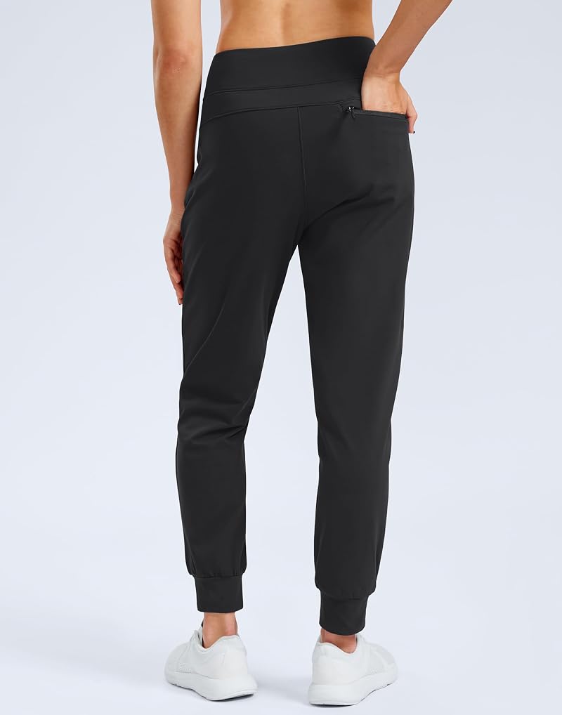 G Gradual Fleece Lined Water-Resistant Hiking Joggers, Black, Medium
