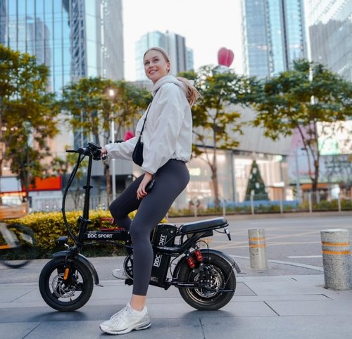 Folding Electric Bike for Adults, 700W Peak Motor 25MPH Speed, 48V 20Ah Removable Battery Ebike,14 Inch Wheels Adults Electric Bicycles with Multiple Shock Absorption, Lightweight & Portable E-Bike