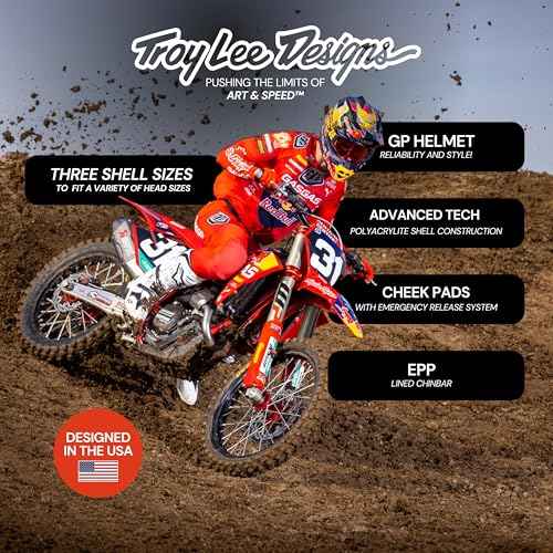 Troy Lee Designs - GP Helmet; Volt Blue MD