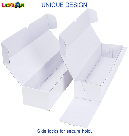 Leyzan Trading-Card Storage Box, 8-Pack • 1000 Count Corrugated Cardboard Storage Box with dividers & labels for TCG/Magic/Mtg storage and Collection, 14.4 INCH Horizontal