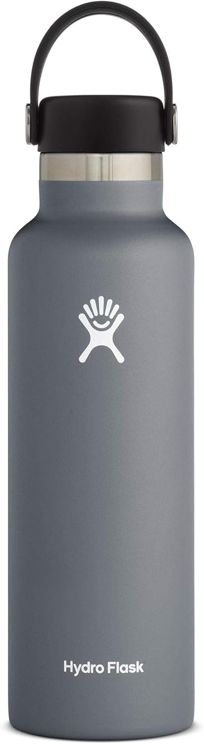 Hydro Flask Water Bottle - Insulated Stainless Steel - Non Spill, Leakproof in 24 Oz White