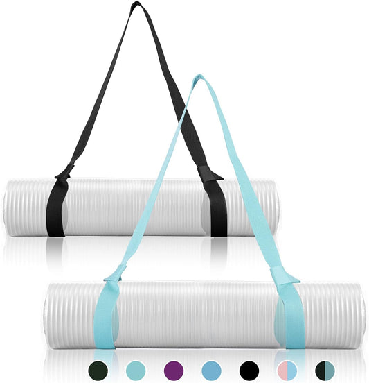 2 Packs Yoga Mat Strap for Carrying, Yoga Mat Carrier, Adjustable Yoga Mat Sling for Yoga Mat Exercise Mat