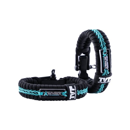 Til Valhalla Project PTSD Awareness Paracord Bracelet | Paracord Bracelets for Men | Tactical Gifts for Men | Rope Bracelet Men’s Jewelry | Men’s Accessories | 7.5 Inch