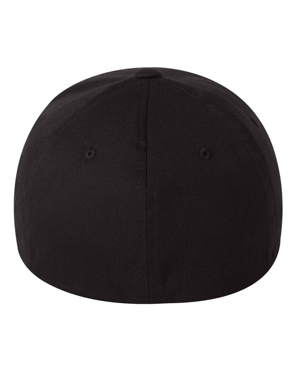 Flexfit 6277 Wooly Combed Twill Cap Black