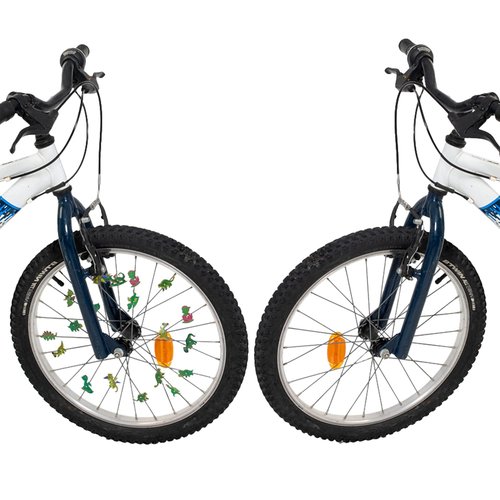 Bike Wheel Spoke Accessories for Kids – Fun Bicycle Decorations & Attachments for Boys & Girls - Party Favors, Goodie Bag Stuffers, Outdoor Toys – Dinosaur Theme, Pack of 36