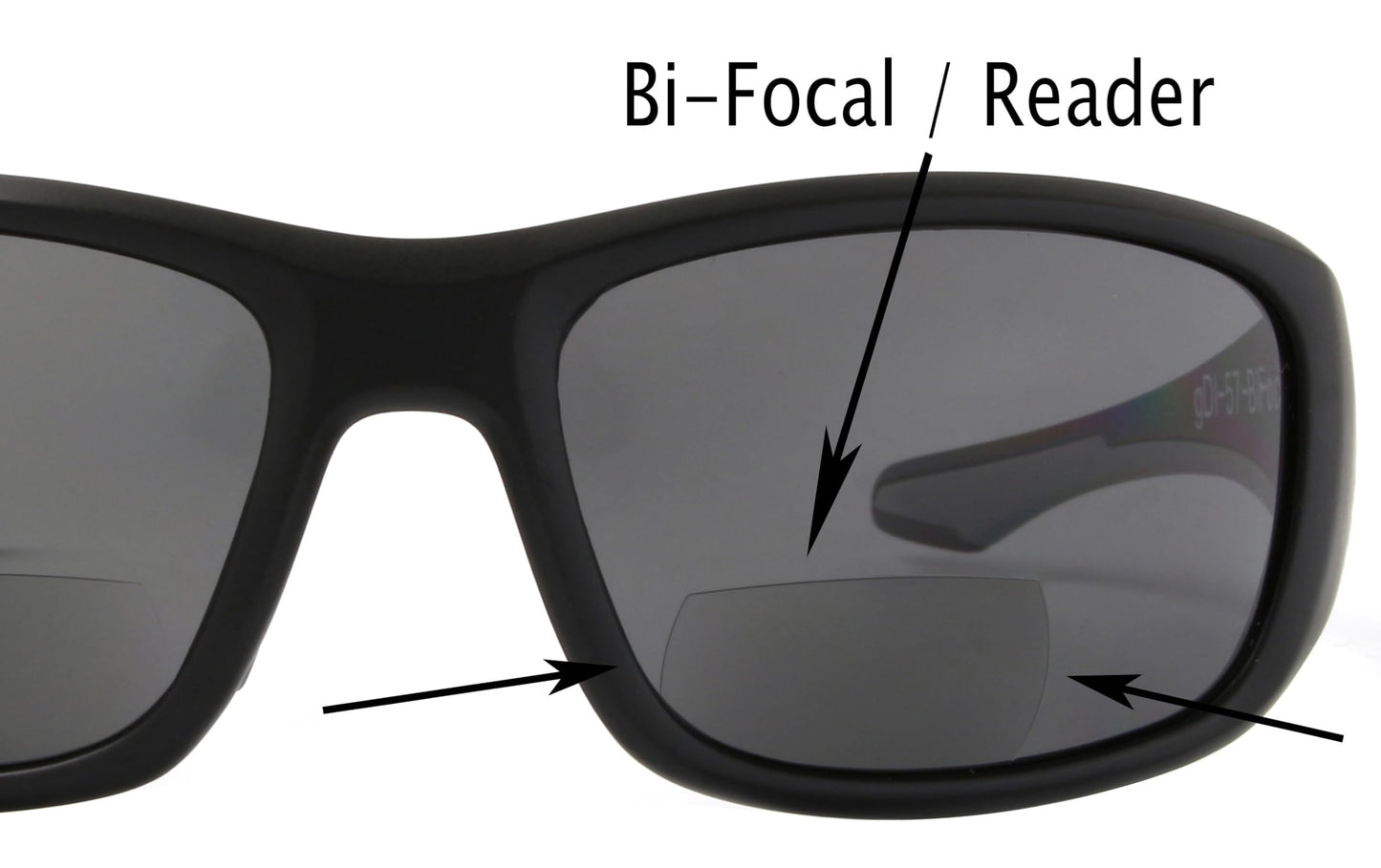 Fishoholic Polarized Bi-Focal Fishing Sunglasses with Reader Magnification (1.5x, 2.0x, 2.5x Options) and UV400 Protection