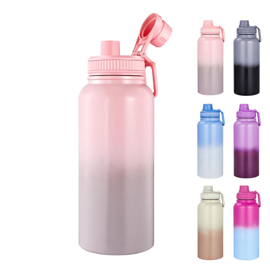 Gulex Water Bottle 32oz - Leakproof & BPA Free Sports Water Bottle Carry St