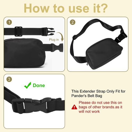 LUSTRIB 1PCS Black Belt Adjustable Strap, Backpack Waist Strap Sternum/Chest Harness Secures Chest Belt with Snap Buckles for Fabric Backpack Straps, Adjustable Backpacking Straps Replacement