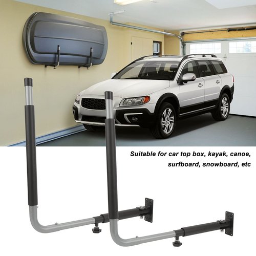 Car Roof Box Wall Mount Rack Telescopic Kayak Storage Hooks 50KG Load for Canoes Surfboard Convenient Wall Storage Bracket