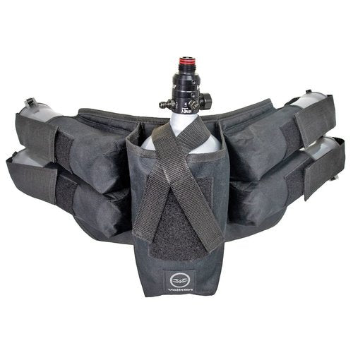 Valken Paintball 4+1 Harness -Holds 4 Pods Plus 1 Tank - Black