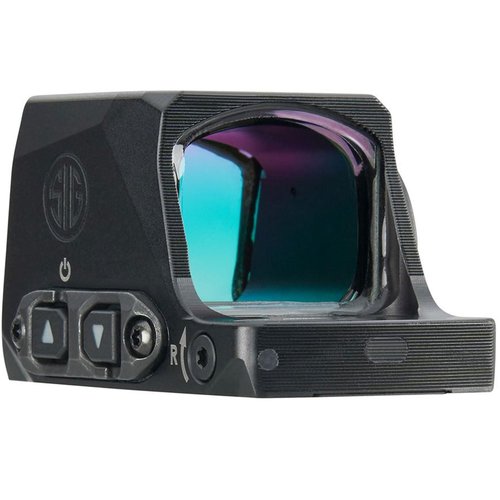 SIG SAUER Romeo-X Enclosed Compact Pistol-Mounted Red Dot Sight - Rugged Durable Aluminum Lightweight Waterproof MOTAC Micro Reflex Sight with 15 Illumination Settings, Circle Dot - Black