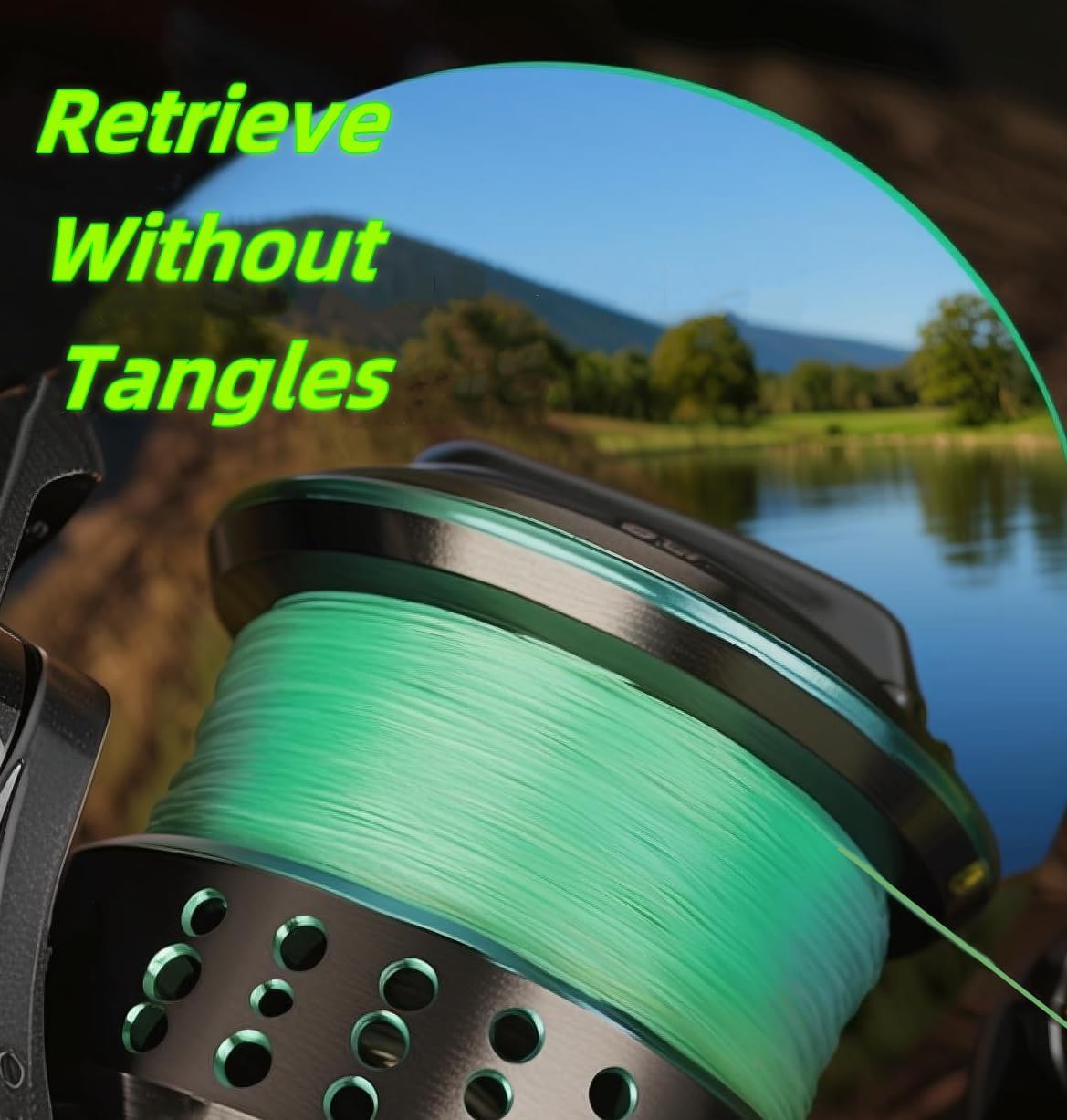Regum-U GumMAX 150 Yards/20 LB 8X Braided Fishing Line Abrasion Resistant Superline Zero Stretch & Smaller Diameter Confuse & Never Fade in Saltwater and Freshwater (Dark Green,20LB-150yards)