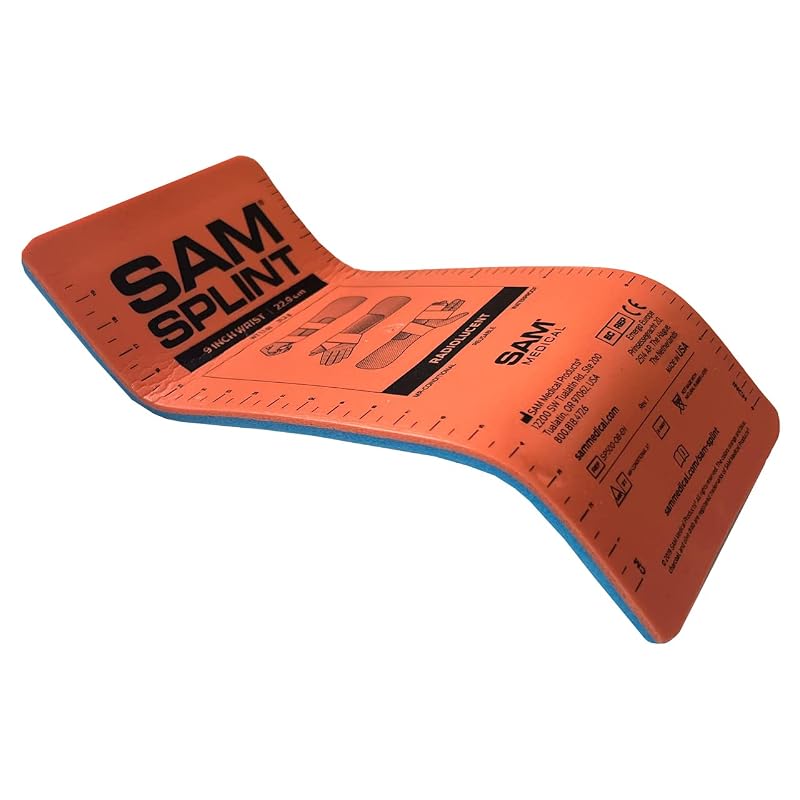 Small Flat Fold SAM Splint 9" x 4.25" - Moldable Aluminum Foam Immobilizer