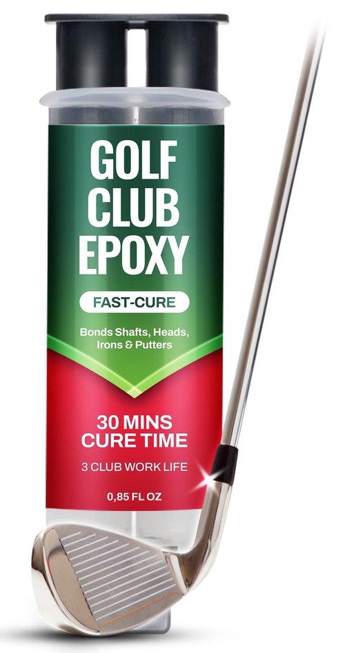 FORTIVO Golf Club Epoxy Fast Cure – 30 Min Epoxy Glue for Golf Club Repair for All Golf Shafts, Heads, Drivers, Putters, and Irons, Works on Graphite & Steel Shafts - 0.85oz