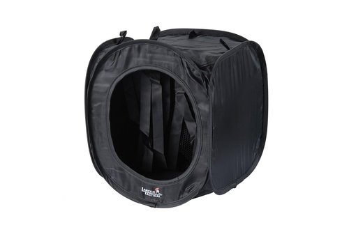 Lancer Tactical Portable Airsoft Target Tent-Black-Non Lethal BB Shooting Target (Black Small, Double Nylon Polyester w/ 3 Targets)