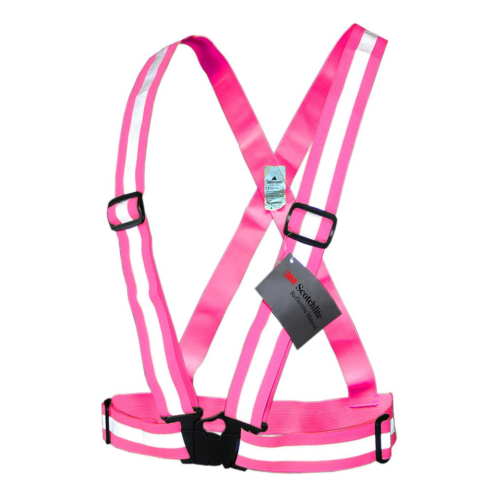 Salzmann Reflective Cross Belt Vest | Highly Reflective with Adjustable Straps | Made with 3M Scotchlite