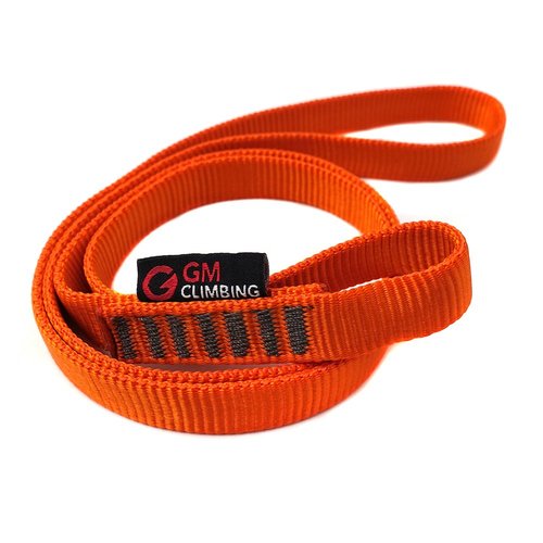 GM CLIMBING Pack of 3 16mm Nylon Sling Runner 60cm / 24inch (Fluorescent Orange)
