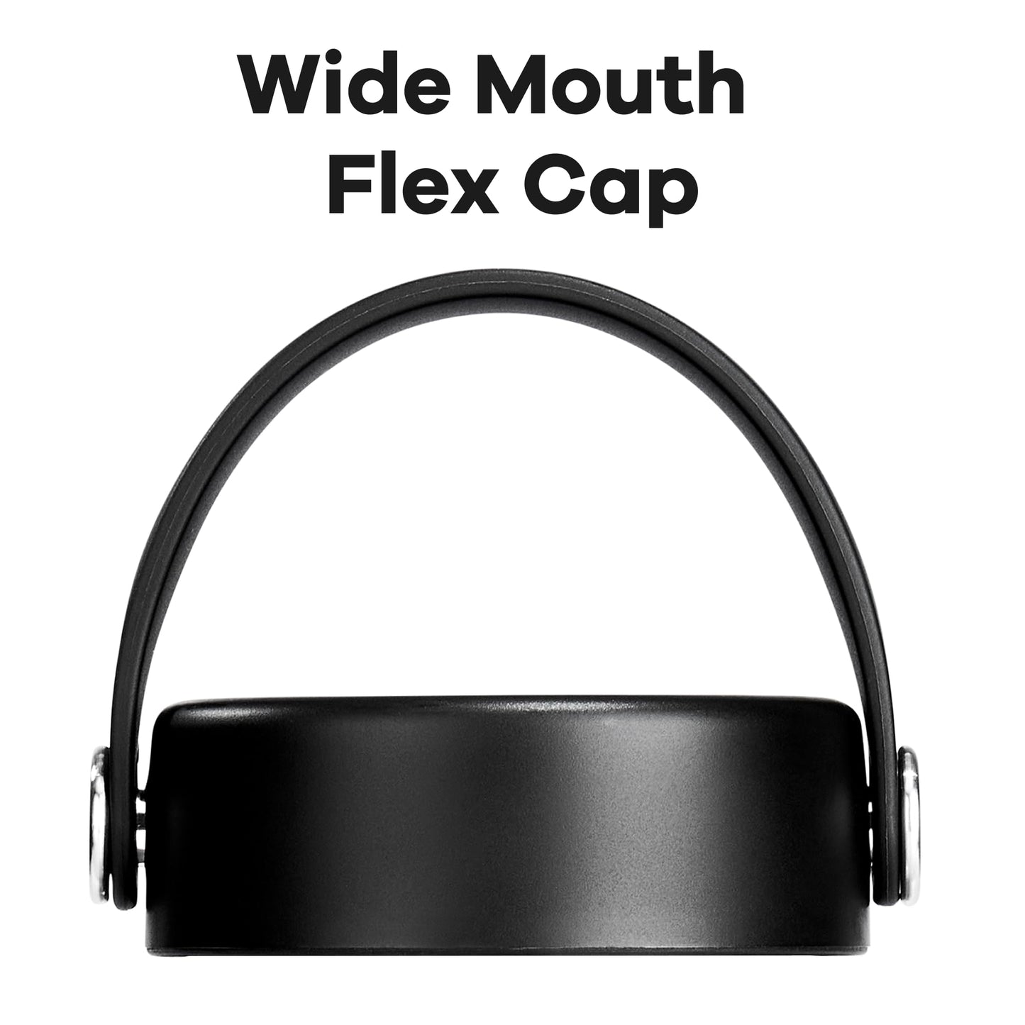 Hydro Flask Lids - Flex Cap Replacement Lid for Wide Mouth Water Bottles Black