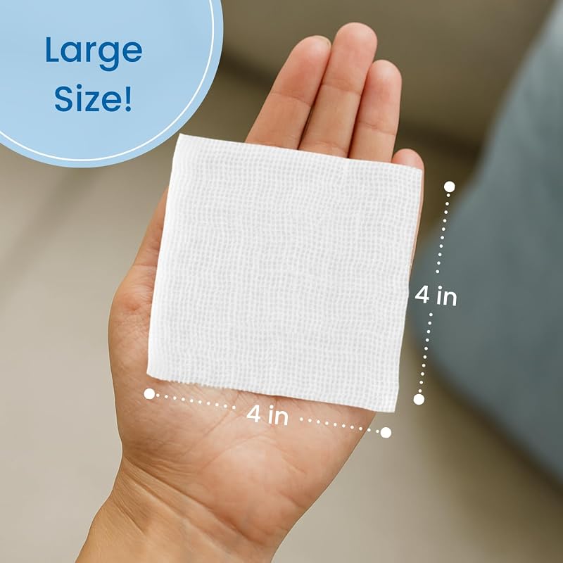 4x4 Gauze Pads 200/Pack - Large Non-Woven Wound Care Sponges (Latex-Free) Variation of THIS listing: 4X4+200