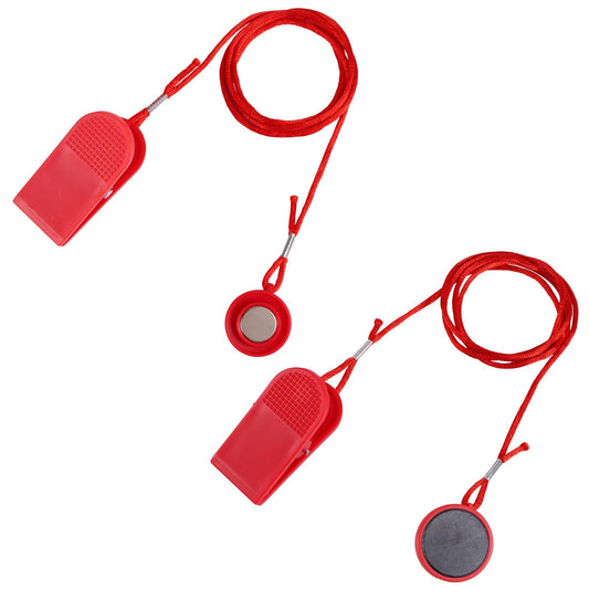 2pcs Universal Treadmill Magnet Safety Keys, 2 Styles Treadmill Magnetic Key Replacement Parts Round Magnetic Safety Switch Running Machine Emergency Stop Magnets Accessories
